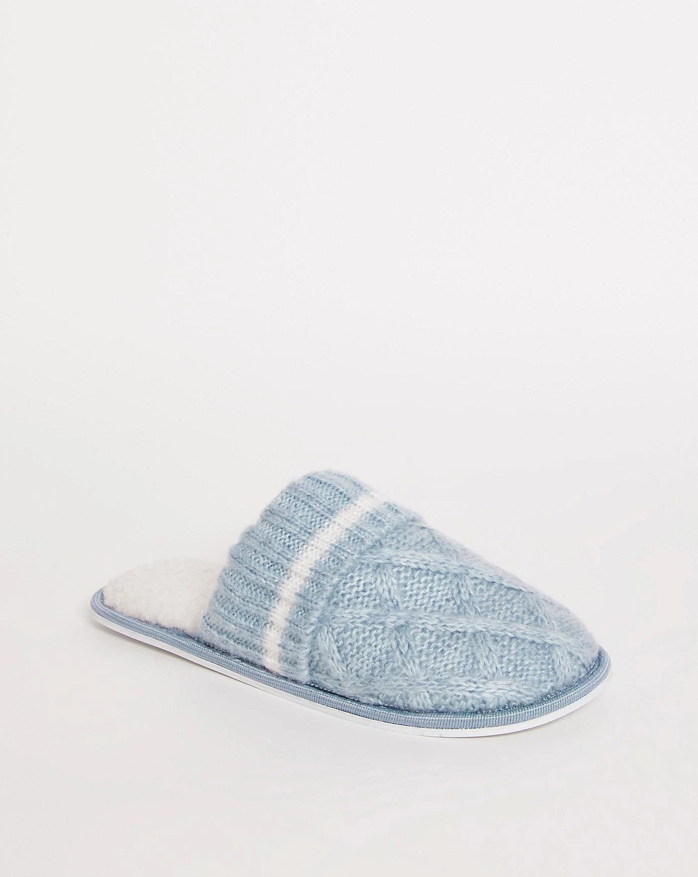 Cable Knitted Mule E Fit 3 Cable Knitted Mule E Fit - Image 3