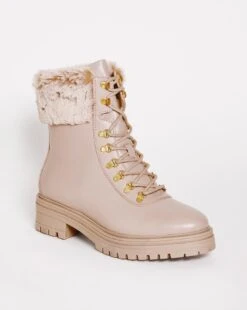 Leather Fur Collar Boot E Fit -JD Williams Shop x01pe626735s