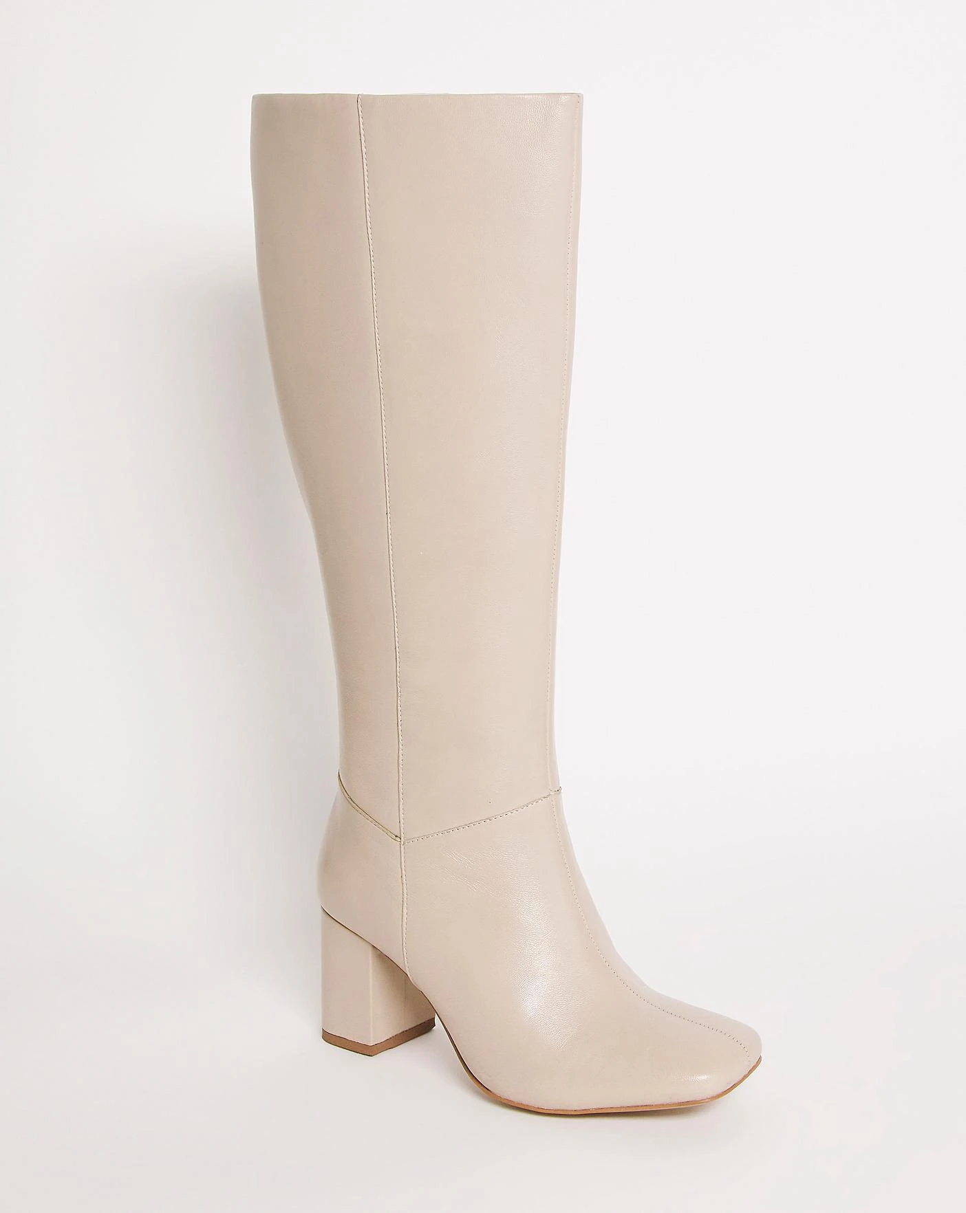 Leather High Leg Boot EEE Fit Curvy Calf 2 Leather High Leg Boot EEE Fit Curvy Calf - Image 2
