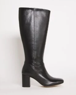 Leather High Leg Boot E Fit Curvy Calf