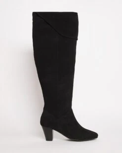 Suede Over Knee Boot EEE Fit Std Calf
