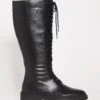 High Leg Lace Boot E Fit Super Curvy