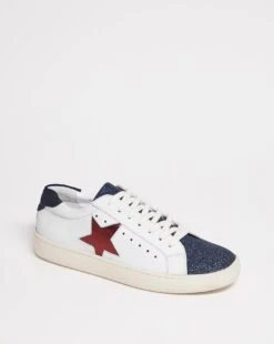 Leather Trainer With Star Detail E Fit -JD Williams Shop x01pe773705s