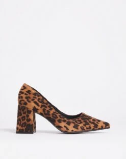 Block Heeled Court Shoe E Fit