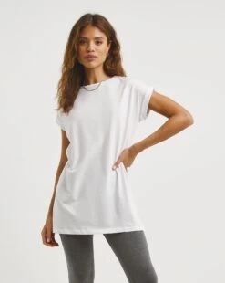 JD Williams Shop 20 White Basic Cotton Relaxed T-Shirt