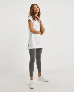 White Basic Cotton Relaxed T-Shirt -JD Williams Shop x01qb285756w