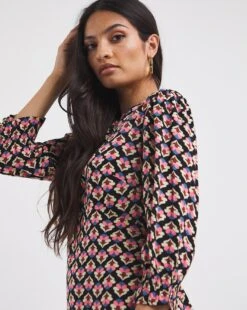 Puff Sleeve Empire Midi Tea Dress -JD Williams Shop x01rn011739w