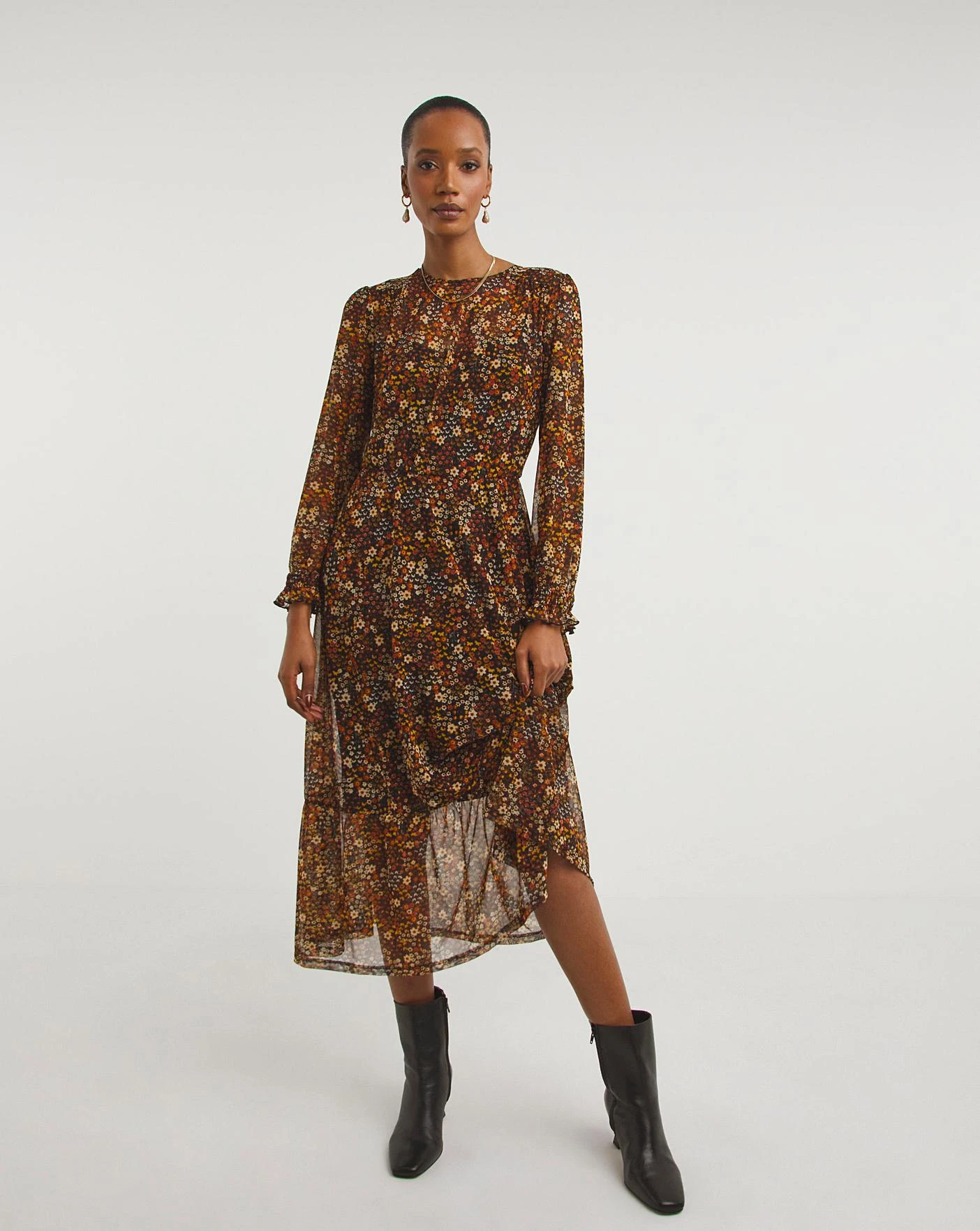 Sheer Waisted Mesh Dress 2 Sheer Waisted Mesh Dress - Image 2