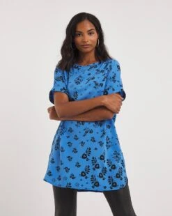 Blue Print Longline Boxy Top -JD Williams Shop x01tu049757w