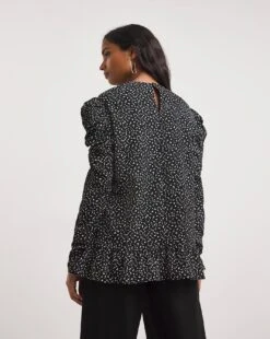 Ruched Sleeve Top -JD Williams Shop x01tu183758w