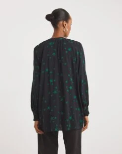 Long Sleeve Collarless Blouse -JD Williams Shop x01tu267748w