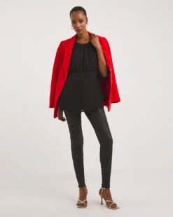 Black Exposed Back Textured Swing Top -JD Williams Shop x01tu297720w