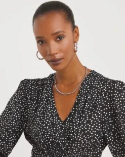 Tie Front V Neck Blouse -JD Williams Shop x01tu410762w