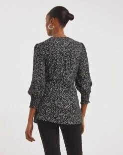 Tie Front V Neck Blouse -JD Williams Shop x01tu410763w