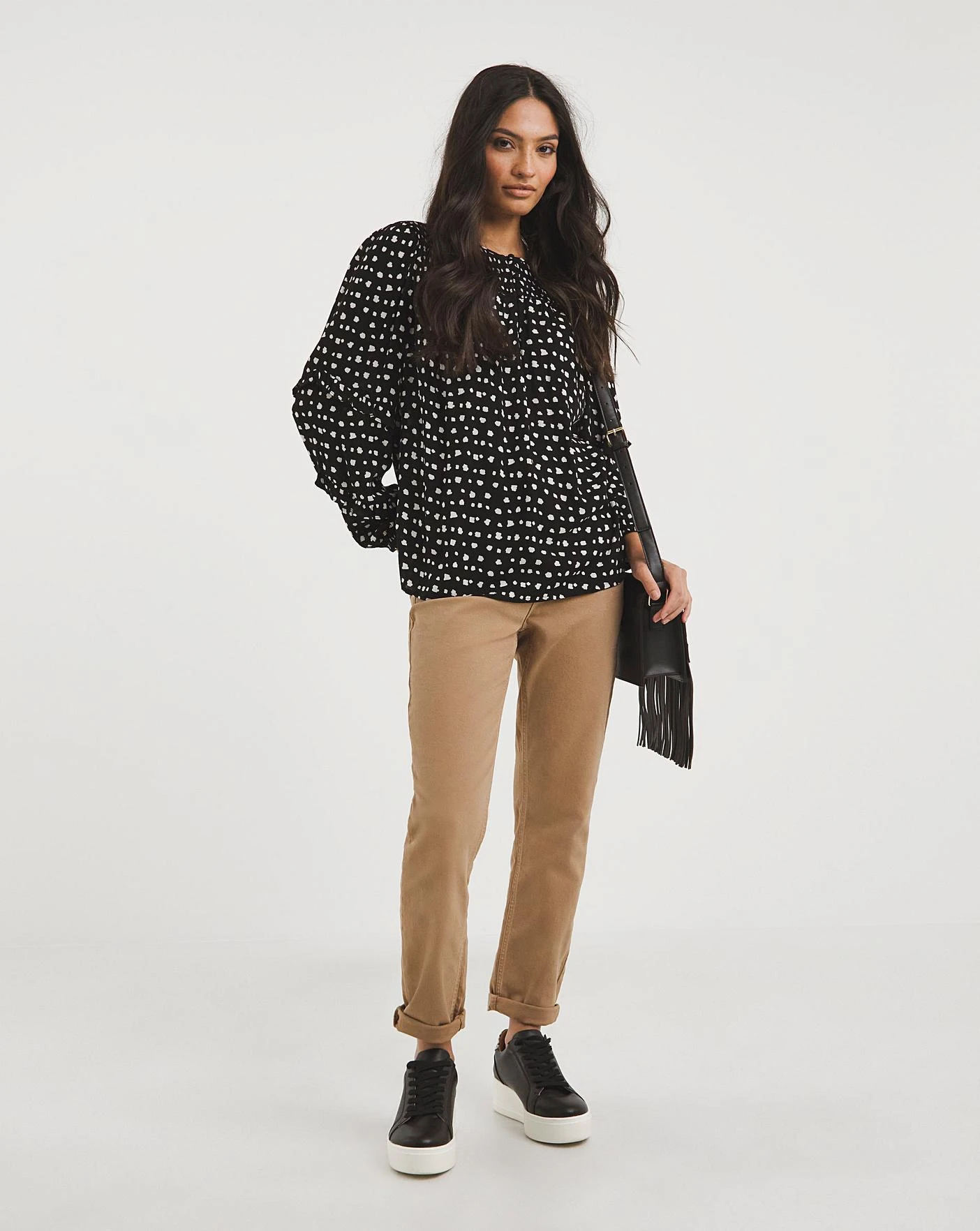 Shirred Yoke Top With Frill Sleeves 2 Shirred Yoke Top With Frill Sleeves - Image 2