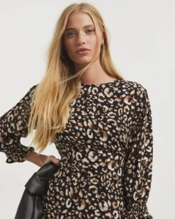 Animal Print Tea Top -JD Williams Shop x01tu593737w