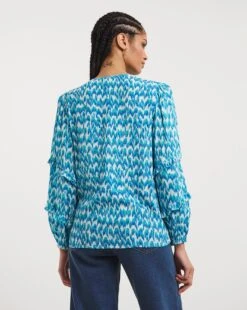 Shirred Yoke Top With Frill Sleeves 7 Shirred Yoke Top With Frill Sleeves -JD Williams Shop x01tu799727w