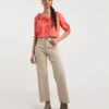 Tie Neck Frill Top