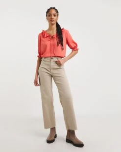 JD Williams Shop 26 Tie Neck Frill Top