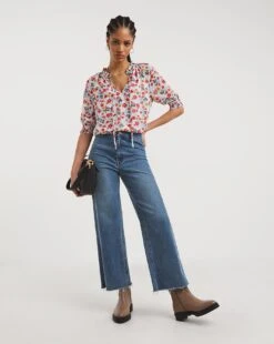 Short Sleeve Top With Keyhole -JD Williams Shop x01tu809730w