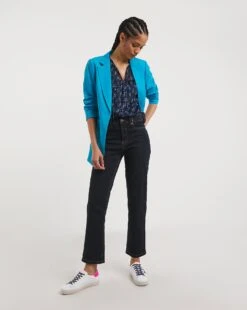 V Neck Burnout Stripe Top -JD Williams Shop x01tu811725w