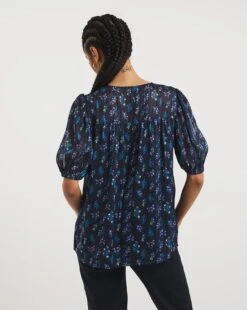 V Neck Burnout Stripe Top -JD Williams Shop x01tu811728w