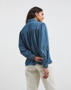 Peter Pan Collar Denim Blouse 7 Peter Pan Collar Denim Blouse -JD Williams Shop x01uy421738w