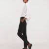 Ponte Tapered Trouser With Trim Zip