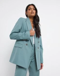 Misty Blue Military Blazer