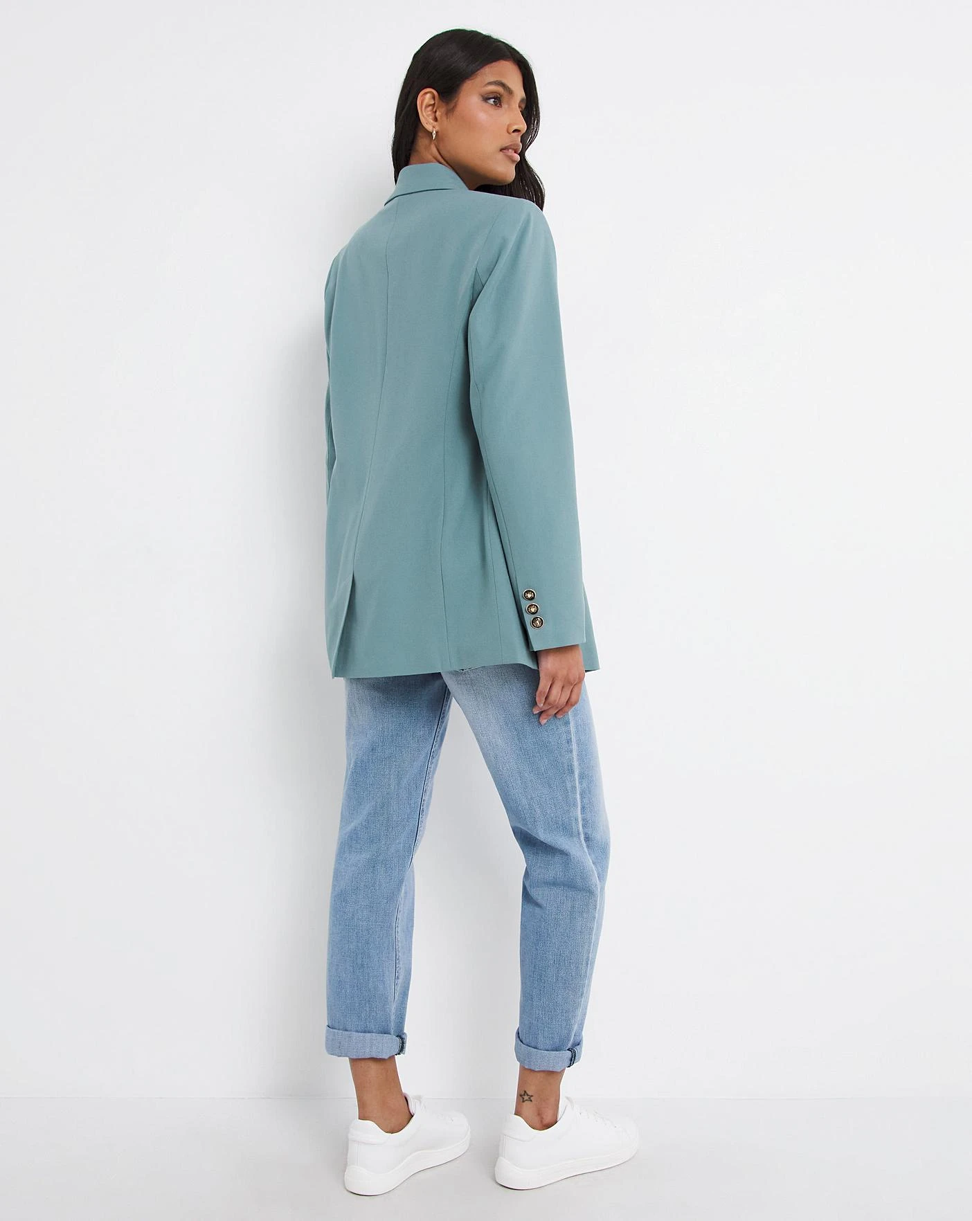 Misty Blue Military Blazer 5 Misty Blue Military Blazer - Image 5