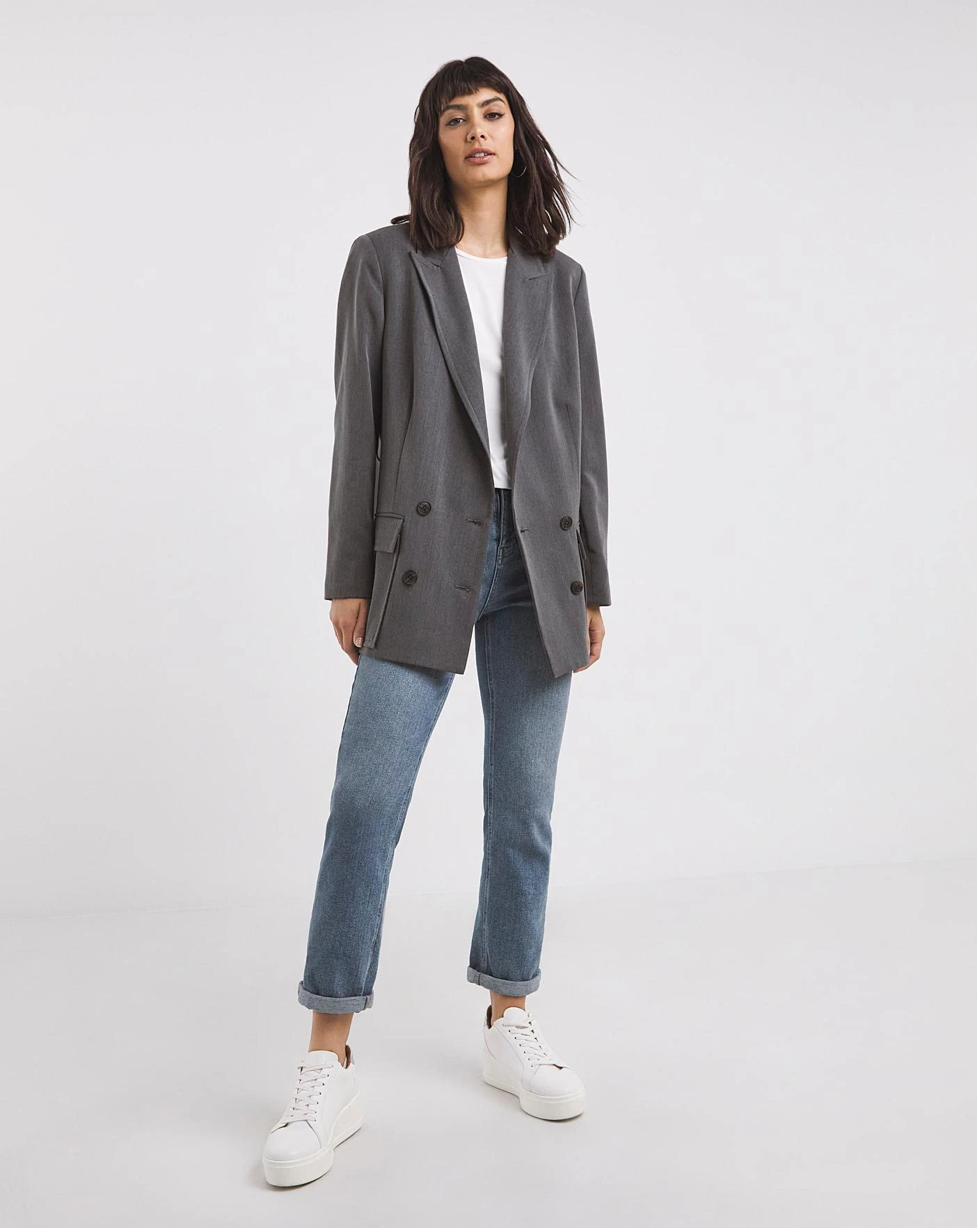 Tie Waist Double Breasted Blazer 2 Tie Waist Double Breasted Blazer - Image 2