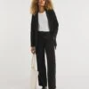 Black Ponte Straight Leg Trouser