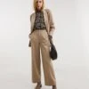 Oatmeal Ponte Straight Leg Trouser