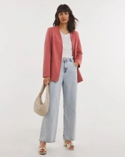 Rose Collarless Blazer