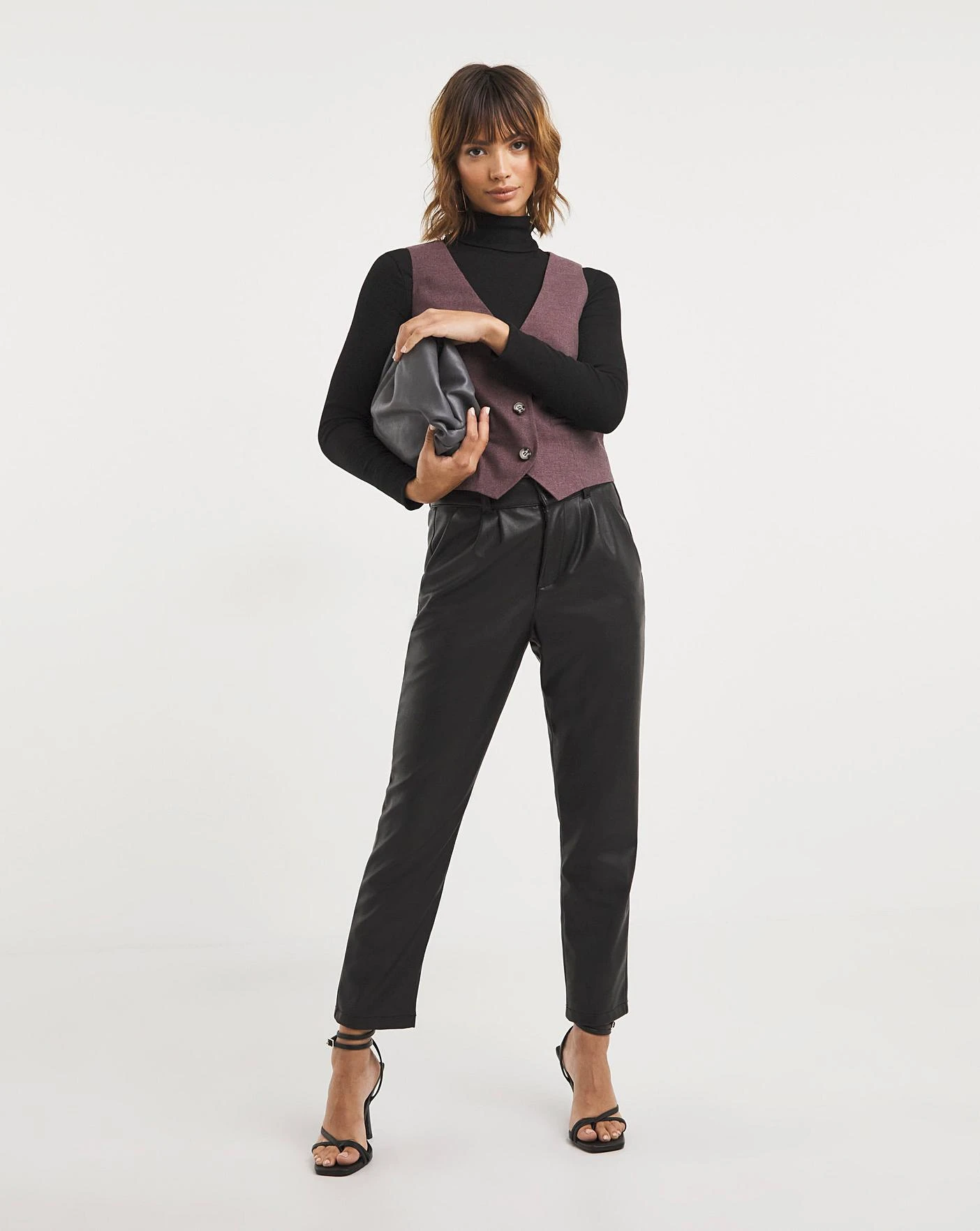 Plum Marl Waistcoat 3 Plum Marl Waistcoat - Image 3