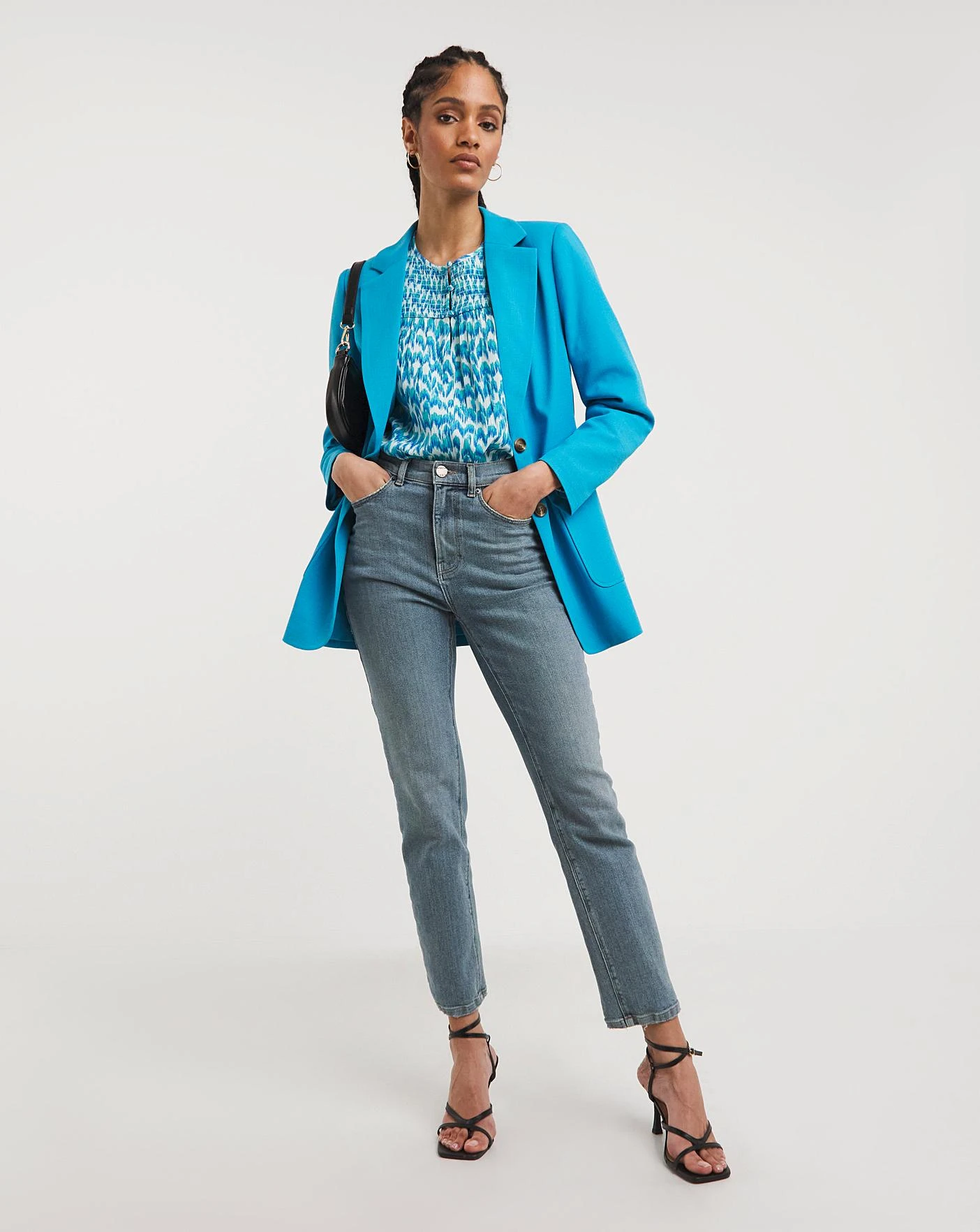 Aqua Patch Pocket Blazer 1 Aqua Patch Pocket Blazer