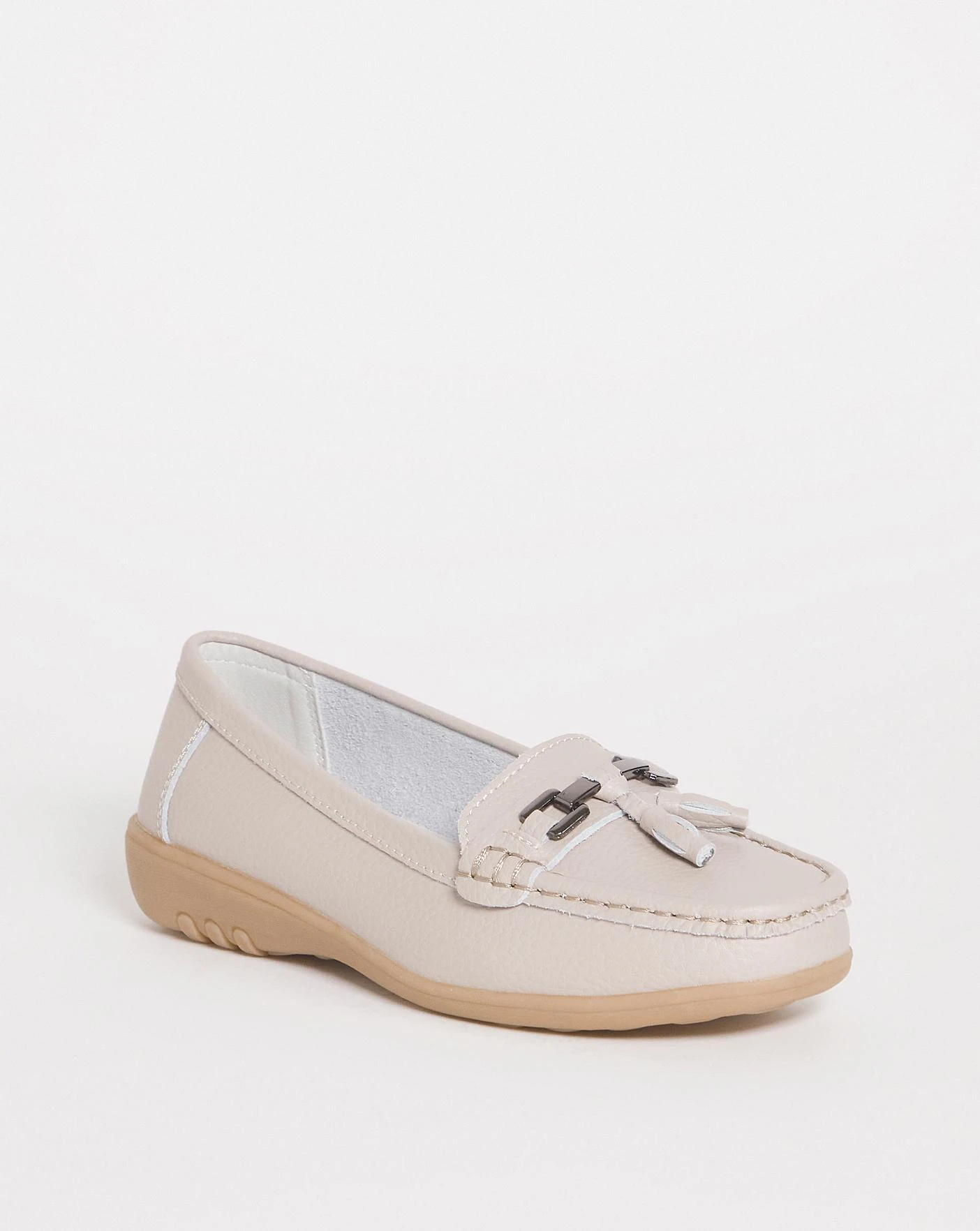 Leather Tassle Loafer E Fit 3 Leather Tassle Loafer E Fit - Image 3