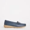 Leather Bar Trim Loafer E Fit