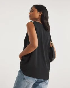 V Neck Woven Vest -JD Williams Shop y01bm929757w