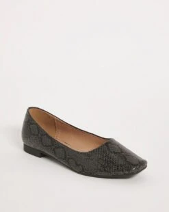 Snake Square Toe Ballerina EEE Fit -JD Williams Shop y01dj561750s
