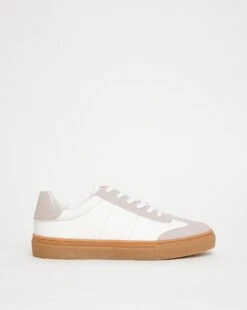 Lace Trainer With Gum Sole EEE Fit