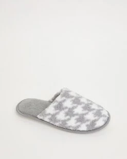 Houndstooth Mule Slipper EEE Fit -JD Williams Shop y01dj748749s