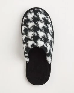 Houndstooth Mule Slipper E Fit -JD Williams Shop y01dj748754s