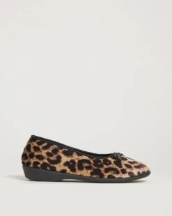 Leopard Ballerina Slipper EEE Fit