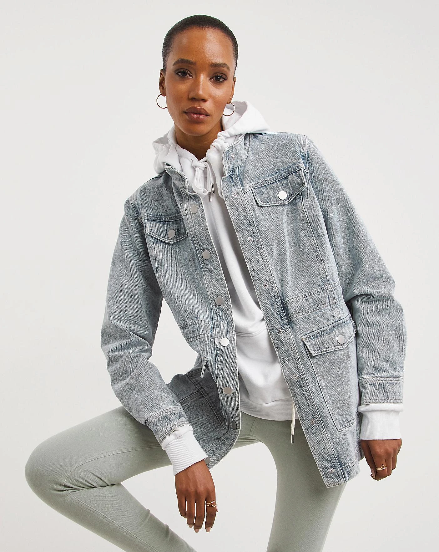 Light Blue Utility Denim Jacket 1 Light Blue Utility Denim Jacket