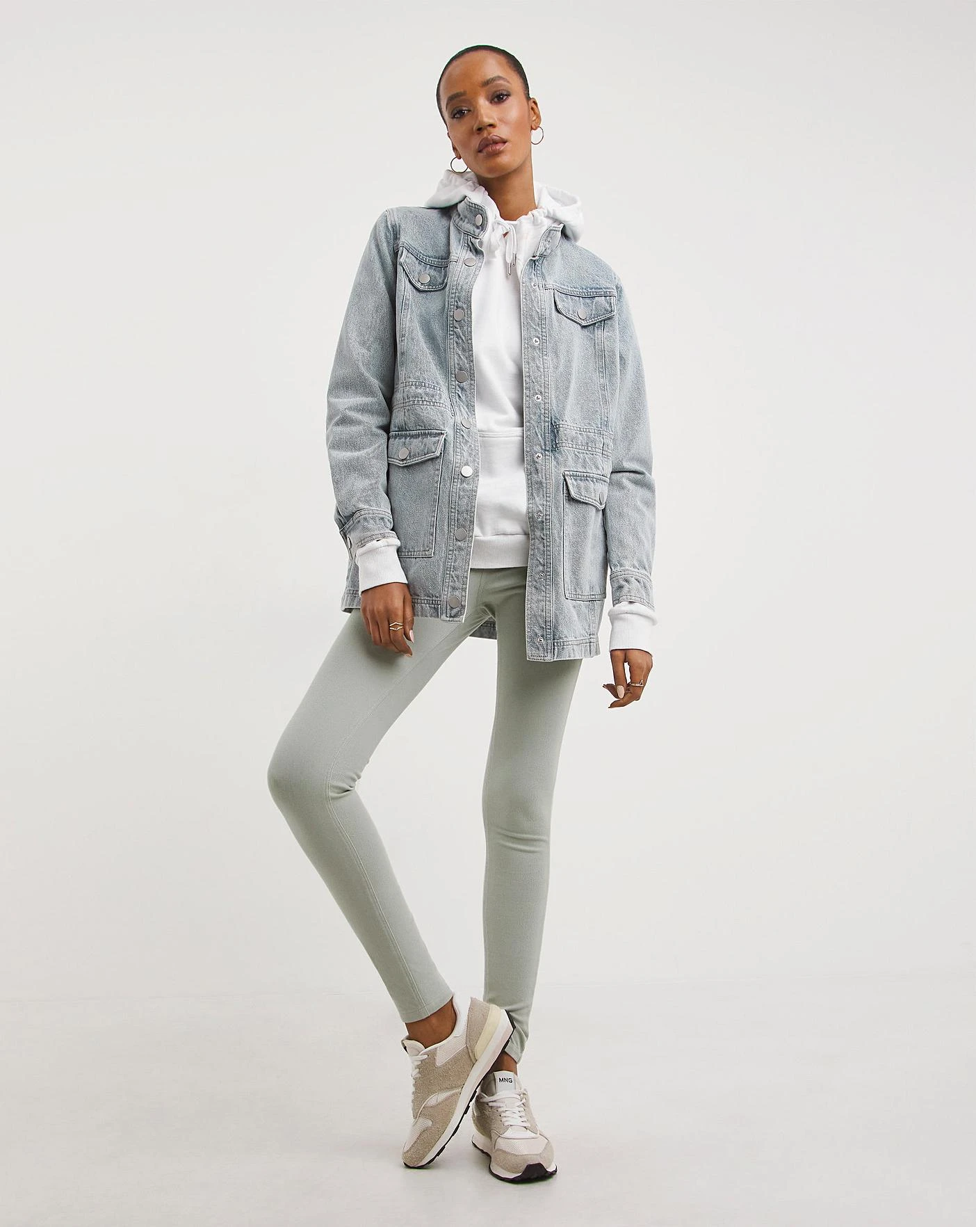 Light Blue Utility Denim Jacket 3 Light Blue Utility Denim Jacket - Image 3