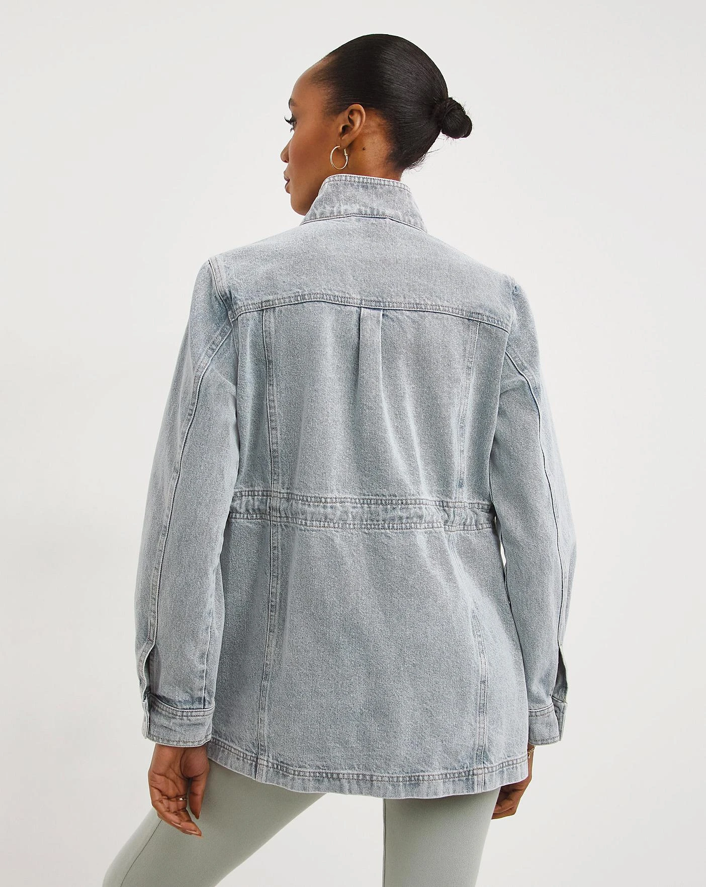 Light Blue Utility Denim Jacket 4 Light Blue Utility Denim Jacket - Image 4