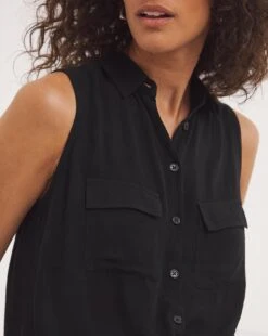 Crinkle Dipped Back Blouse -JD Williams Shop y01fv469738w