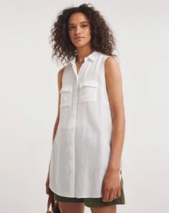 Crinkle Dipped Back Blouse