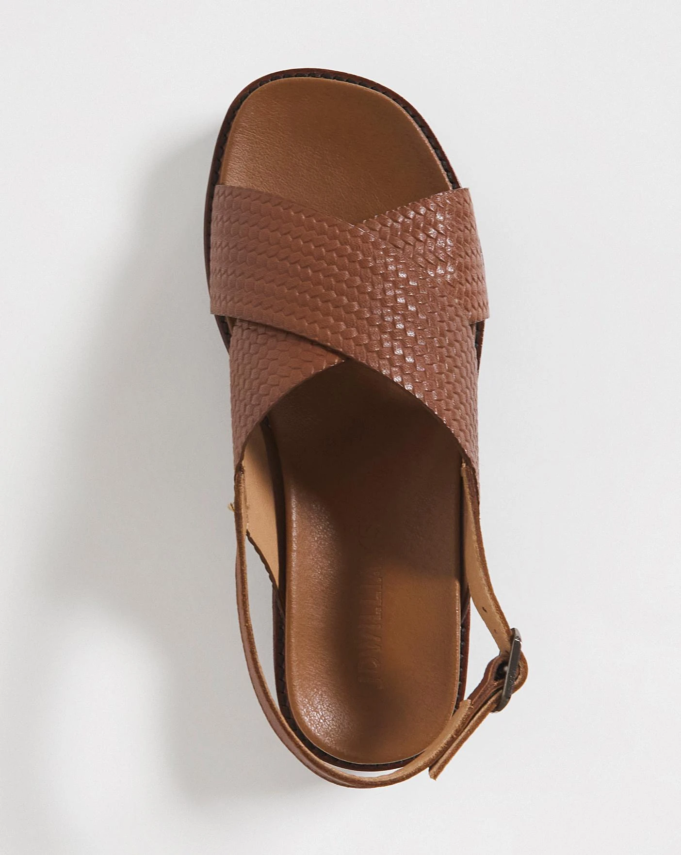 Leather Crossover Sandal E Fit 3 Leather Crossover Sandal E Fit - Image 3